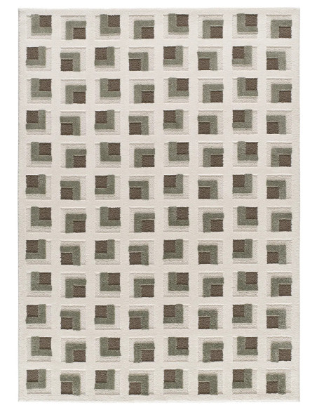 Alfombra geométrica Candela 2450 Marrón