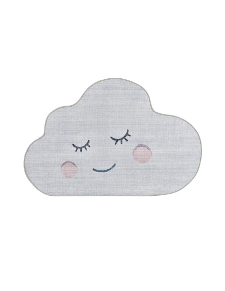 Alfombra infantil lavable nube gris Candy 24064