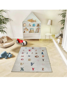 Candy 24082 Multicolor Washable Alphabet Children's Rug