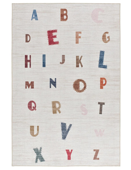 Candy 24082 Multicolor Washable Alphabet Children's Rug