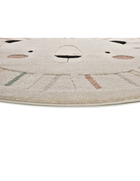 Alfombra infantil redonda león Clown 2343 Multicolor