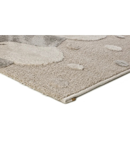 Clown 2345 children's rug, hippopotamus design, stone color