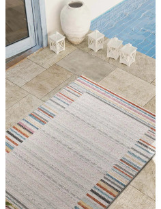 Alfombra de exterior a rayas Samara 54573 Multicolor