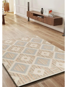 Alfombra geométrica Siroco 16804 Multi