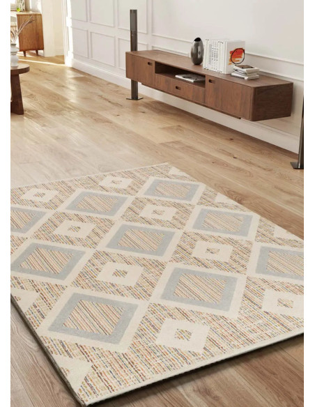 Alfombra geométrica Siroco 16804 Multi