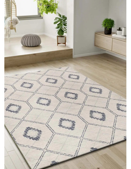 Siroco 16806 Blue Geometric Rug