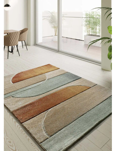 Alfombra geométrica Sora 40323 Multicolor