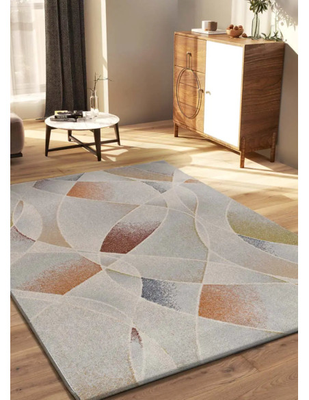Tamaris 16802 Multicolor abstract rug with powdery tones