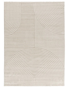 Verona 2252 Cream Textured Geometric Design Rug 2