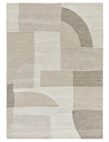 Verona 2294 Cream Geometric Textured Rug