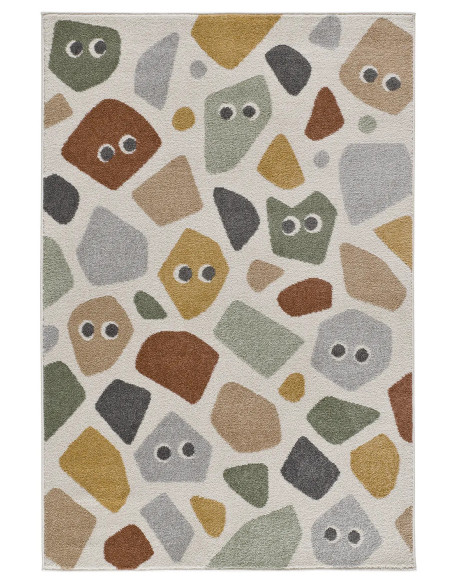 Alfombra infantil piedras animadas Beats 40495 Multicolor