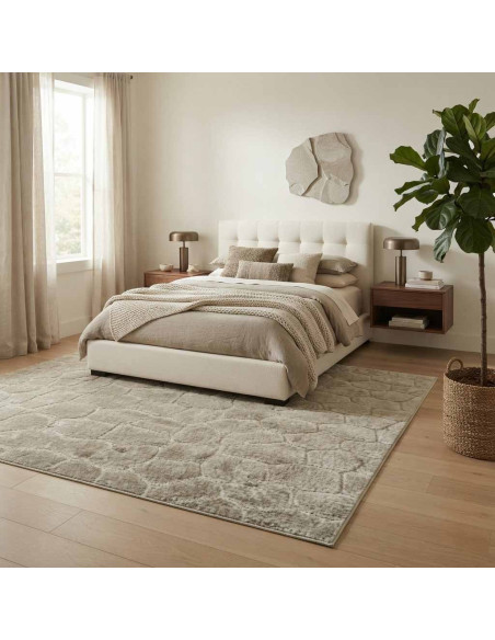Alfombra Piedras, efecto piedras beige o taupe en alfombrasimperio1979.com.