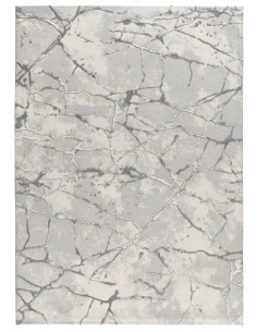 Alfombra efecto mármol con relieve Oris 35 Plata 2