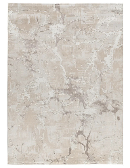 Alfombra efecto mármol con relieve Oris 4208 Beige