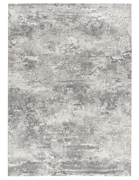 Oris 4222 Grey Abstract Textured Rug