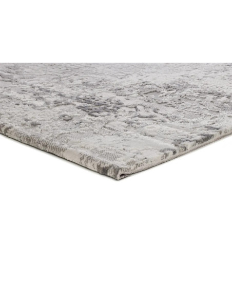 Alfombra abstracta con relieve Oris 4222 Gris