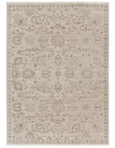 Ona 52081 Beige Vintage Rug with Fringe 2
