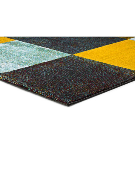 Moar 16187 multicolored geometric plaid rug