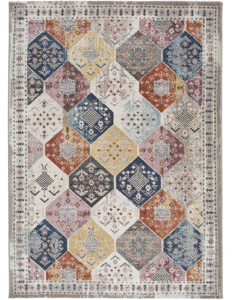 Alfombra étnica vintage Mirva 20049 Multicolor