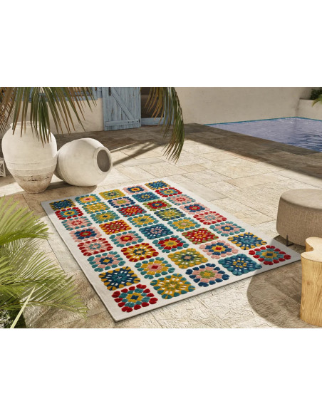 Mila 23528 Multicolored Textured Outdoor Rug