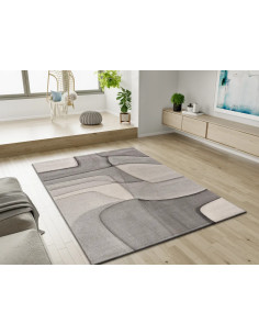 Medel 40378 abstract rug in shades of gray