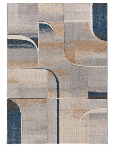 Medel 40379 abstract rug in shades of blue