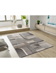 Medel 40379 abstract rug in shades of gray