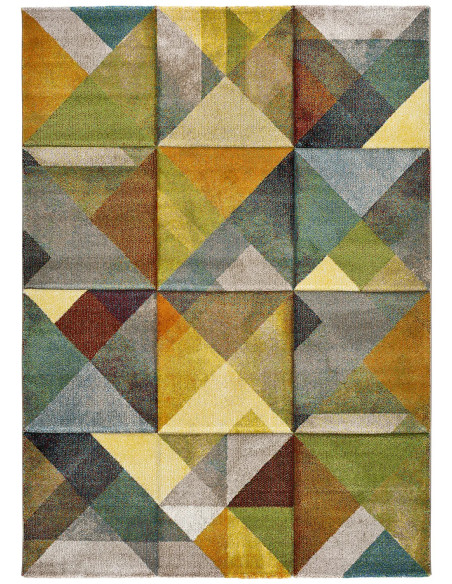Alfombra geométrica Matrix 24064 Multicolor