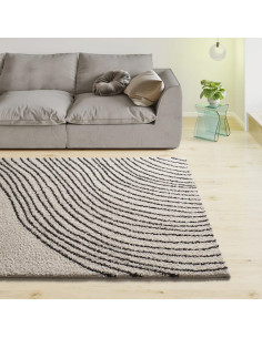 Lush Coastalina White Wavy Shaggy Rug