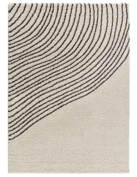 Lush Coastalina White Wavy Shaggy Rug