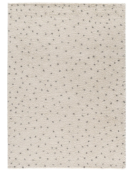 Lush Dottie cream shaggy rug with black dots