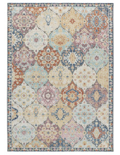 Alfombra vintage de exterior Luna 20092 Multicolor 2