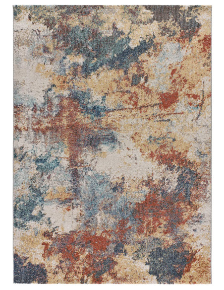 Alfombra de exterior estilo abstracto Luna 54569 Multicolor