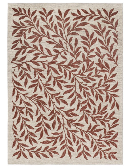 Alfombra de exterior con motivos florales Lua 3103 Caldera
