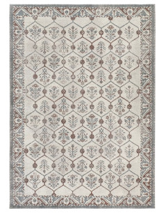 Alfombra de exterior de estilo vintage Lua 3108 Azul 2