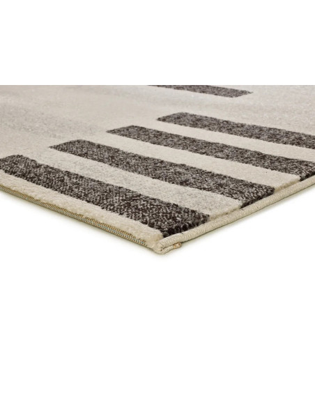 Lessia Mosaica Grey and Black Geometric Rug
