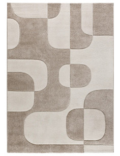 Alfombra geométrica Lena 40314 Crema 2