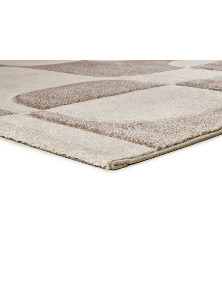 Alfombra geométrica Lena 40314 Crema