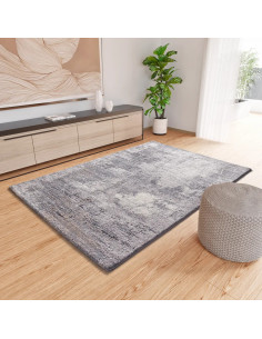 Alfombra shaggy abstracta Kivet 9060 Gris