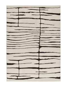 Retro Zebra Design Rug 13019 Black and White 2