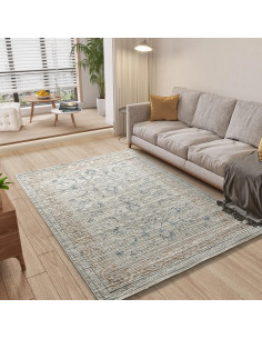 Alfombra vintage con relieve Keops 5827 Multicolor