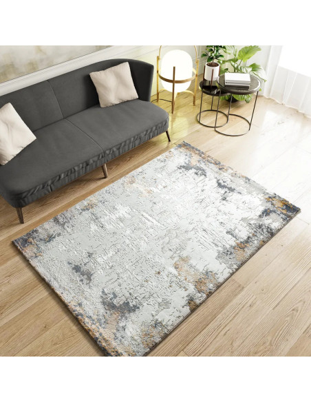 Alfombra abstracta con relieve Keops 6418 Multicolor