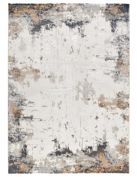 Alfombra abstracta con relieve Keops 6418 Multicolor