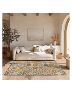 Serak 1049 multicolored washable kilim rug