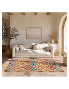 Serak 1050 multicolored washable kilim rug