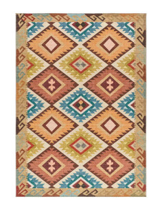 Serak 1050 multicolored washable kilim rug 2