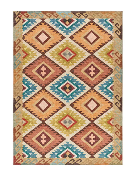 Serak 1050 multicolored washable kilim rug