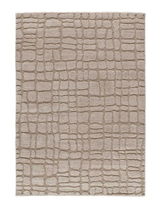 Alfombra de estilo escandinavo con relieve Juno 13 Beige 2