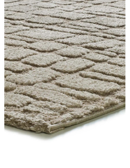 Juno 13 Beige Scandinavian Style Embossed Rug