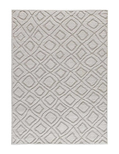 Juno 111 Grey Scandinavian Style Embossed Rug 2